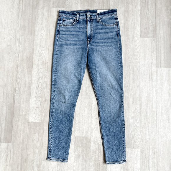 Rag & Bone Nina High Rise Ankle Skinny Jeans Norwalk Wash Size 29 - Picture 3 of 13